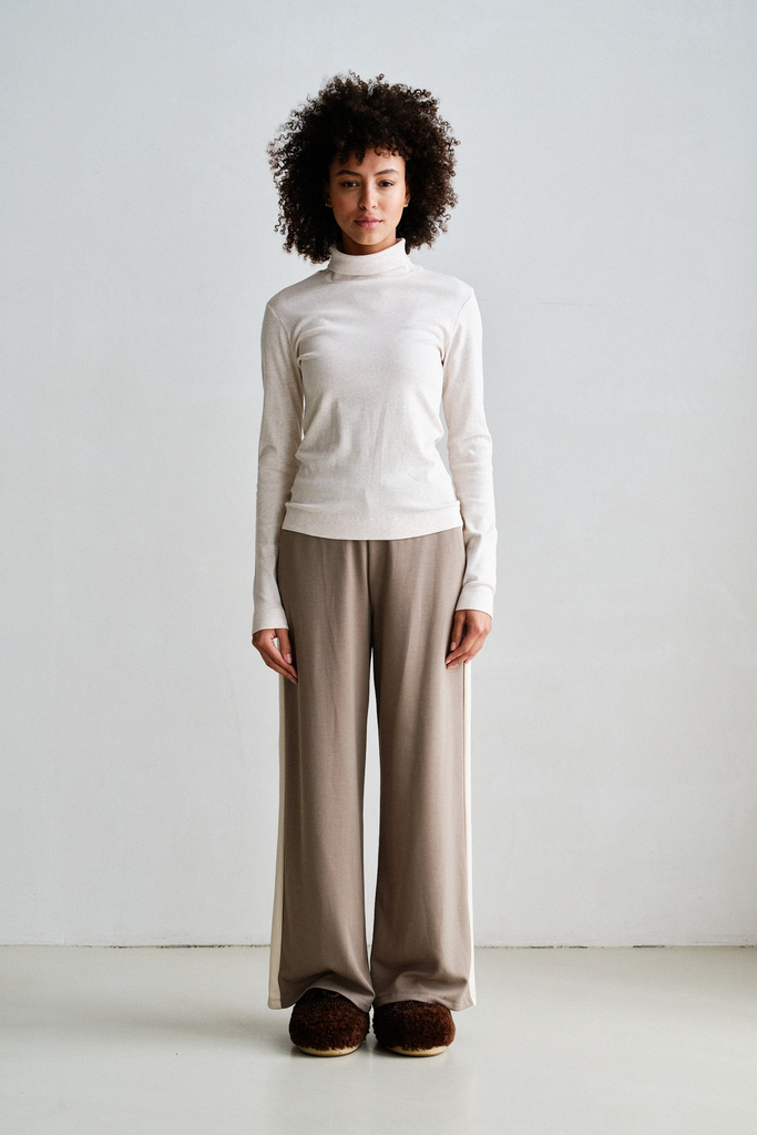 Penn & Ink trouser dessert/ ecru (XS)