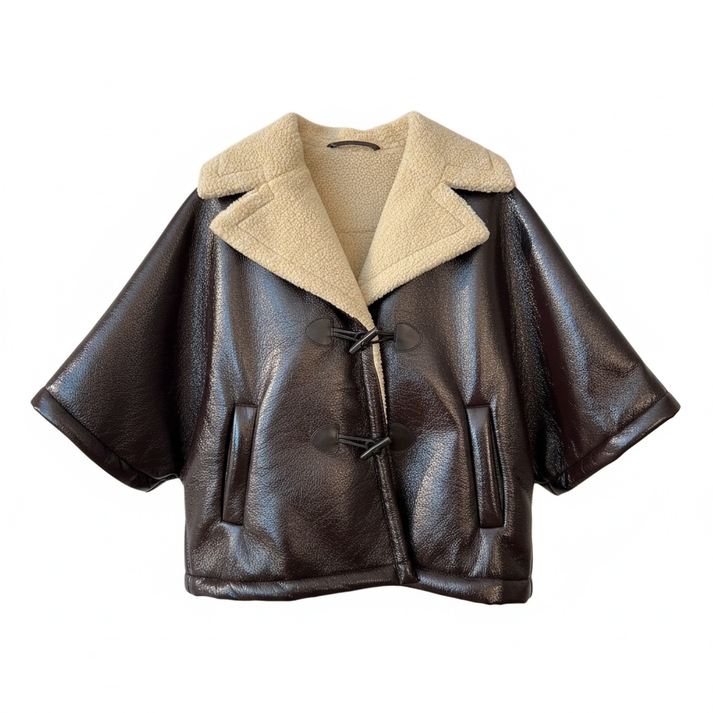 [Mer 02 coat brown] Mon Frac mer coat dark brown