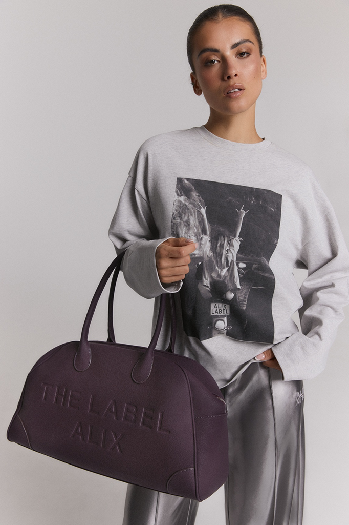 [26080.88.963] Alix The Label OS Bag aubergine