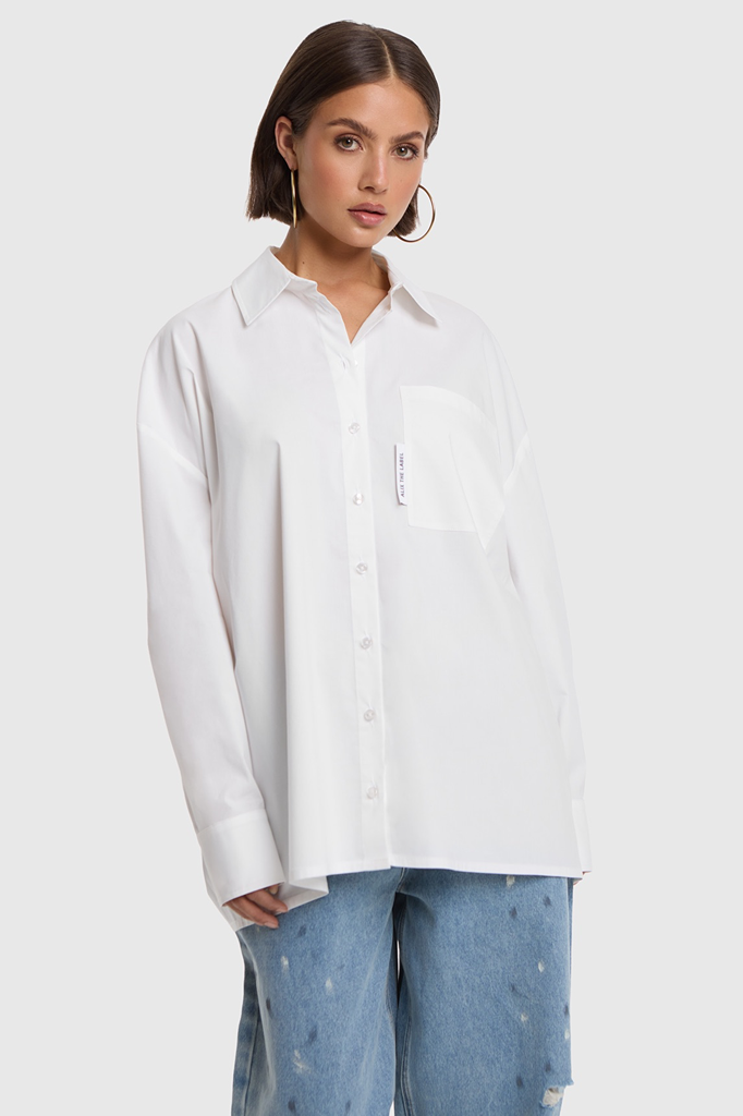 Alix The Label chemise soft white (XS)