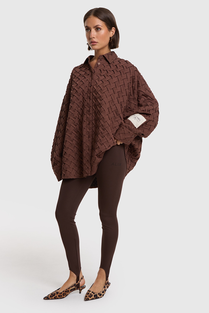 Alix The Label legging brown (XS)
