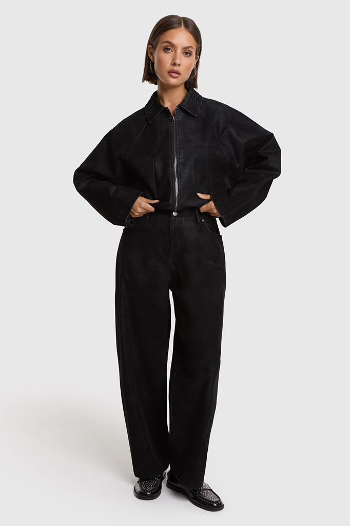 Alix The Label pants suede black (XS)