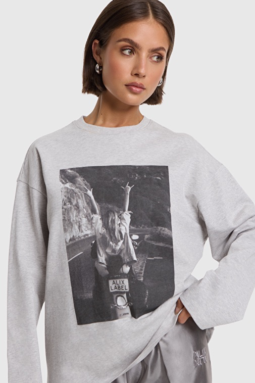 Alix The Label long sleeves grey (XS)