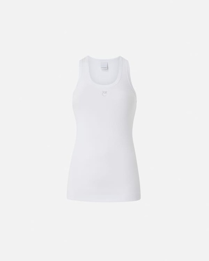 [100807 A2C1] Pinko calcolatore top bianco