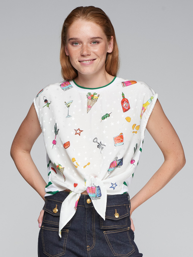 [32246-TSXZA5SO50] Vilagallo Alizia aperitivo shirt