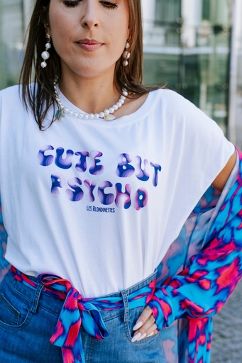 [V10-232B] Les Blondinettes Pauline t-shirt blu