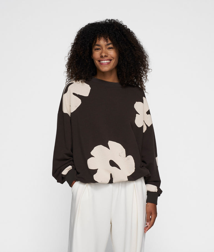 [20-825-5202] 10 days sweater flower chocolate