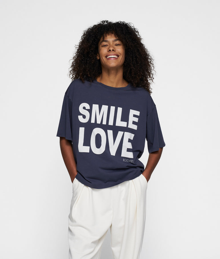 [20-744-5201 blu] 10 days tee smile love blu
