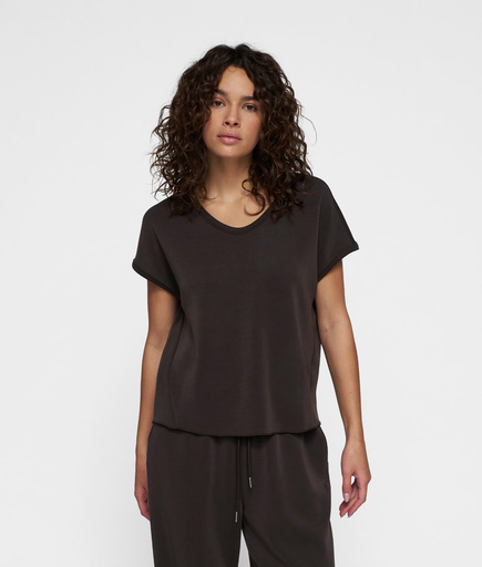 [20-752-5201] 10 days v-neck tee chocolate