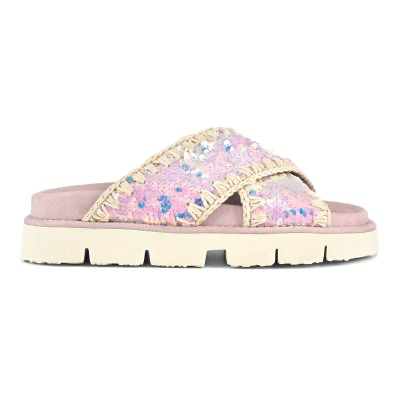 Mou bio sandal sequins irisés 