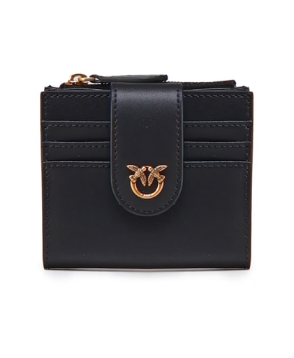 [103610 AOF1 vitello seta] Pinko multi purpose wallet black
