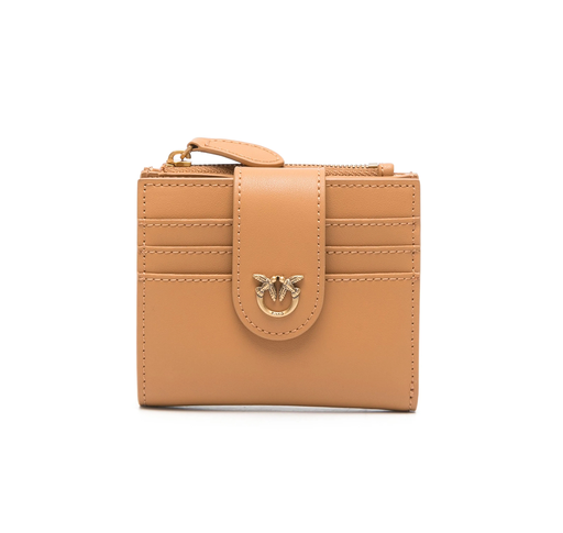 [103610 AOF1 vitello seta brown] Pinko Milti purpose wallet camel