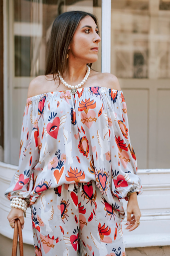 [V10-215B] Les Blondinettes Jasmine shirt