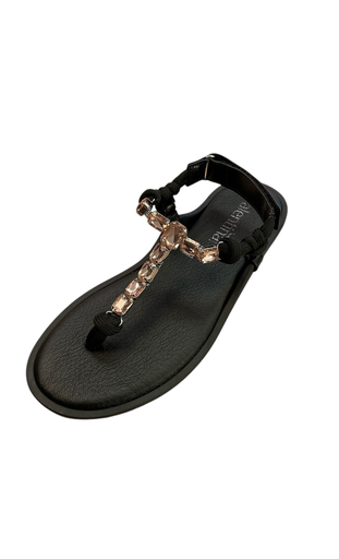 [274012 Preto /rosa] Valentina Sandalo Preto rosa