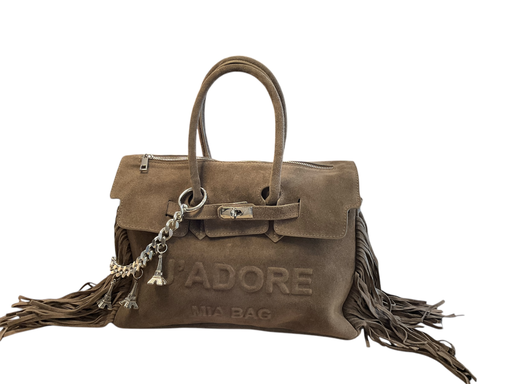 [14831S taupe] Mia Bag grande J’ADORE suede taupe