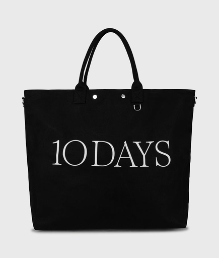 [20-950-5202 black] 10 days Canvas shopper black