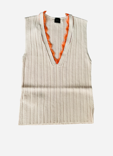 [104741 A2FR NA1] Pinko Montanaia maglia nudo/arancia