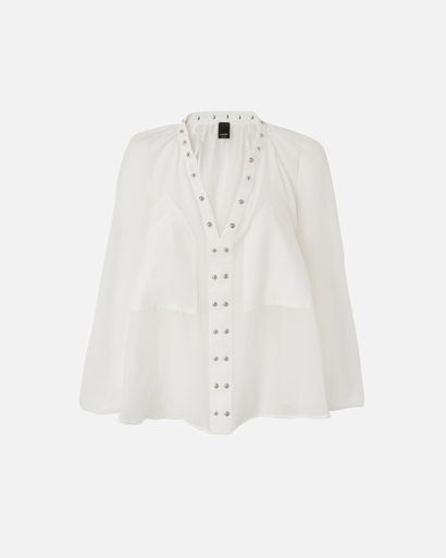 [105281A2M7/Z05] Pinko Darren blusa white