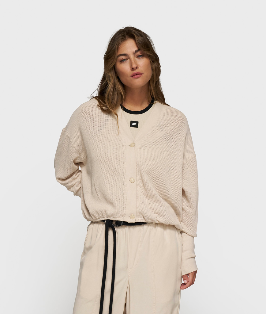 10 days v-neck cardigan mesh