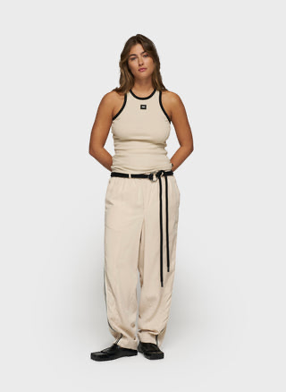 [20-040-5203] 10 days Wide pants light earth