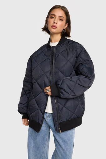 [250850230@] Alix The Label quilted bomber navy