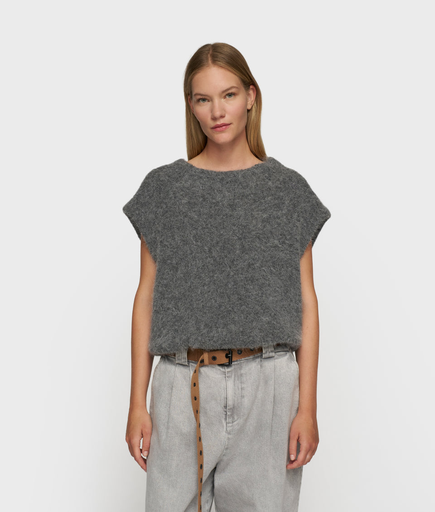 10 Days ballon hairy knit top antra melee