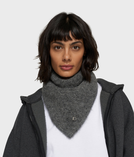 [20.906.5204] 10 Days bandana hairy knit scarf antra melee