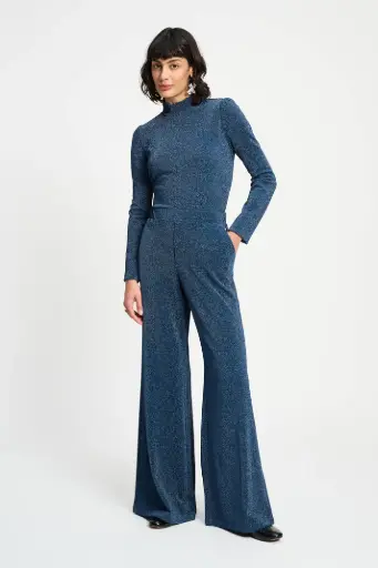 [SP9352] Pom Amsterdam pantalon glitter dawn blue