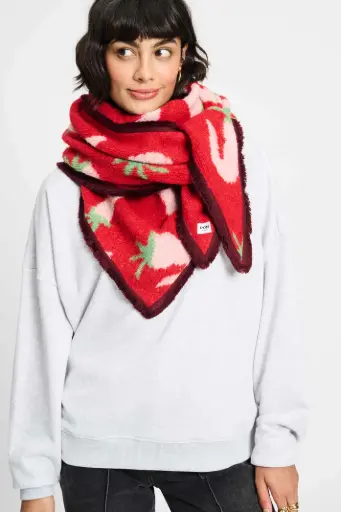 [SP9412] Pom Amsterdam écharpe rouge aux poivrons