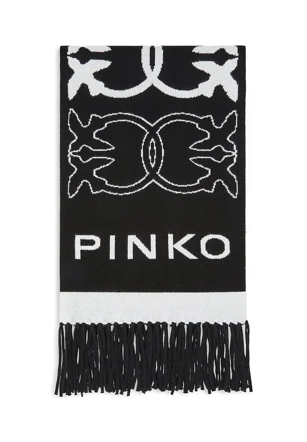 Pinko svezia sciarpa black/white