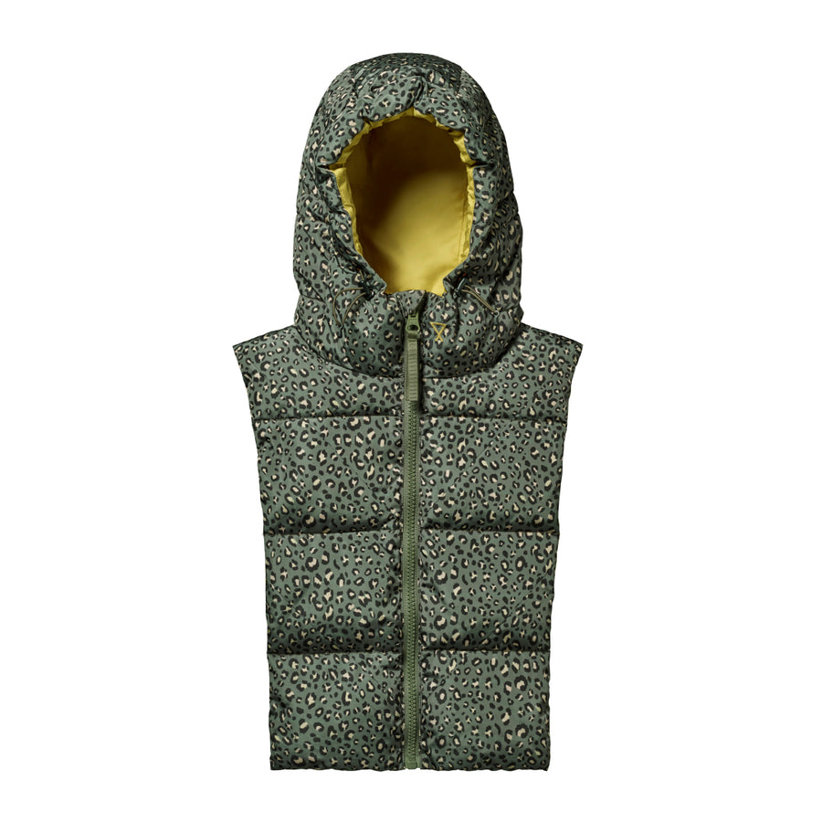 Fudoon capuche réversible léopard / lichen