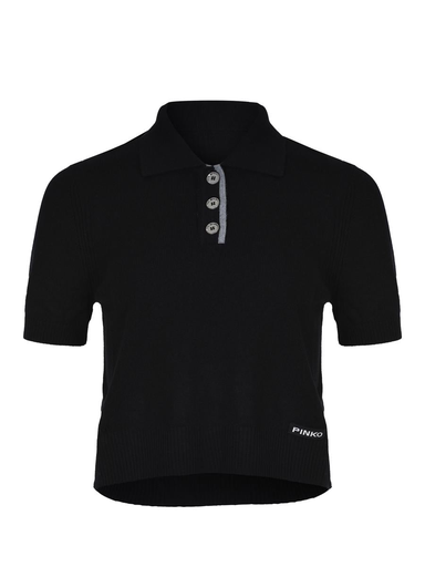 [105450 A2Q9/Z99] Pinko Gorgona polo black